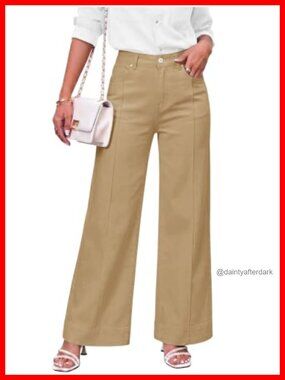 Women's High Waisted Wide Leg Jeans Long Denim Pants